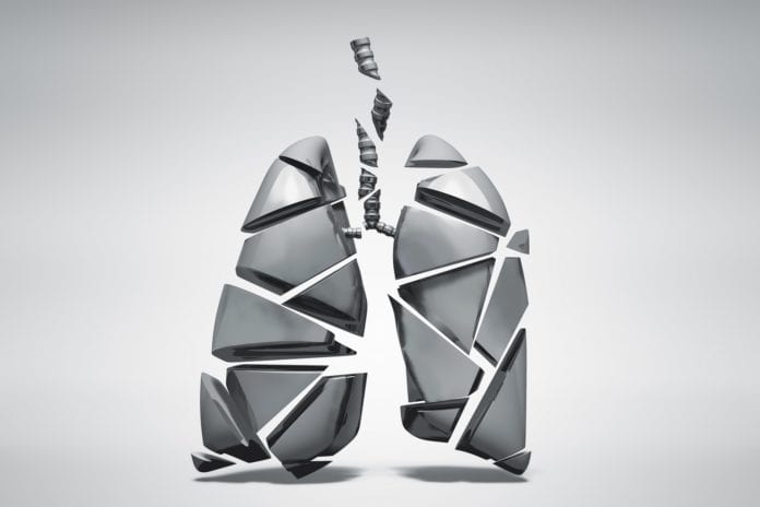 broken metal lung