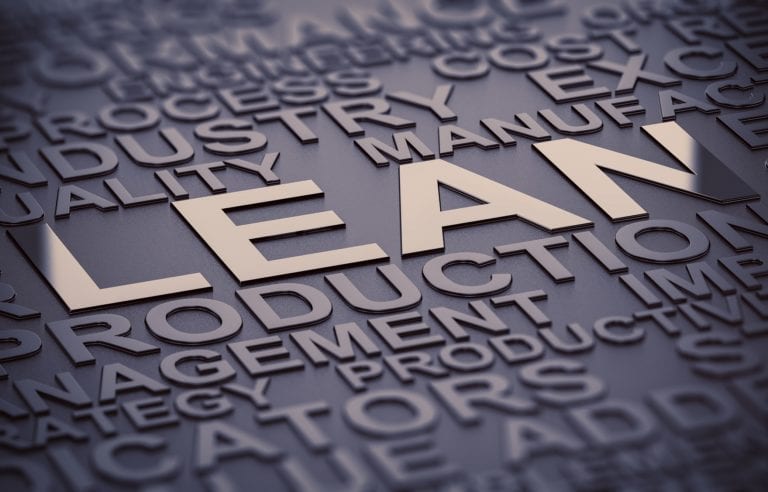 lean spelled out over other best practice process words