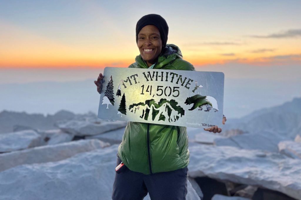 Crystal Welcome at the top of Mt Whitney at sunrise