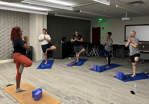 veterans program yoga class